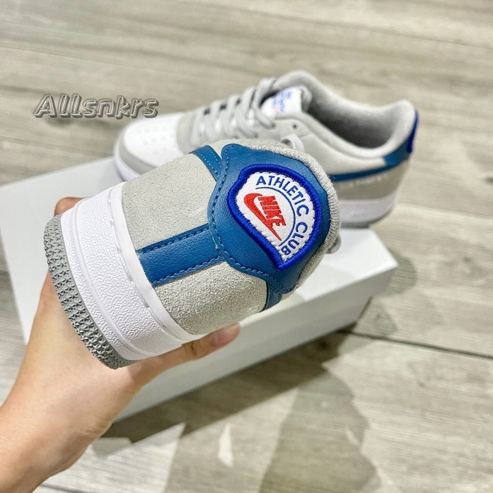 Nike Air Force 1 Low Athletic Club Smoke Grey Blue White - Picture 4 of 9